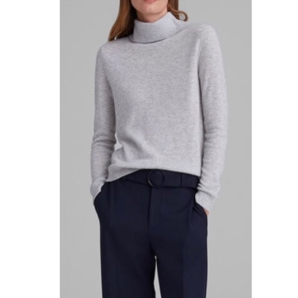 Vila Milano Women's Wool Blend Turtleneck Long Sleeve Sweater Top Size Medium